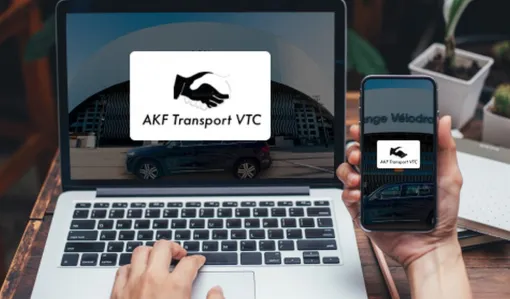 Nouveau support de communication web, Marseille, AKF Transport VTC